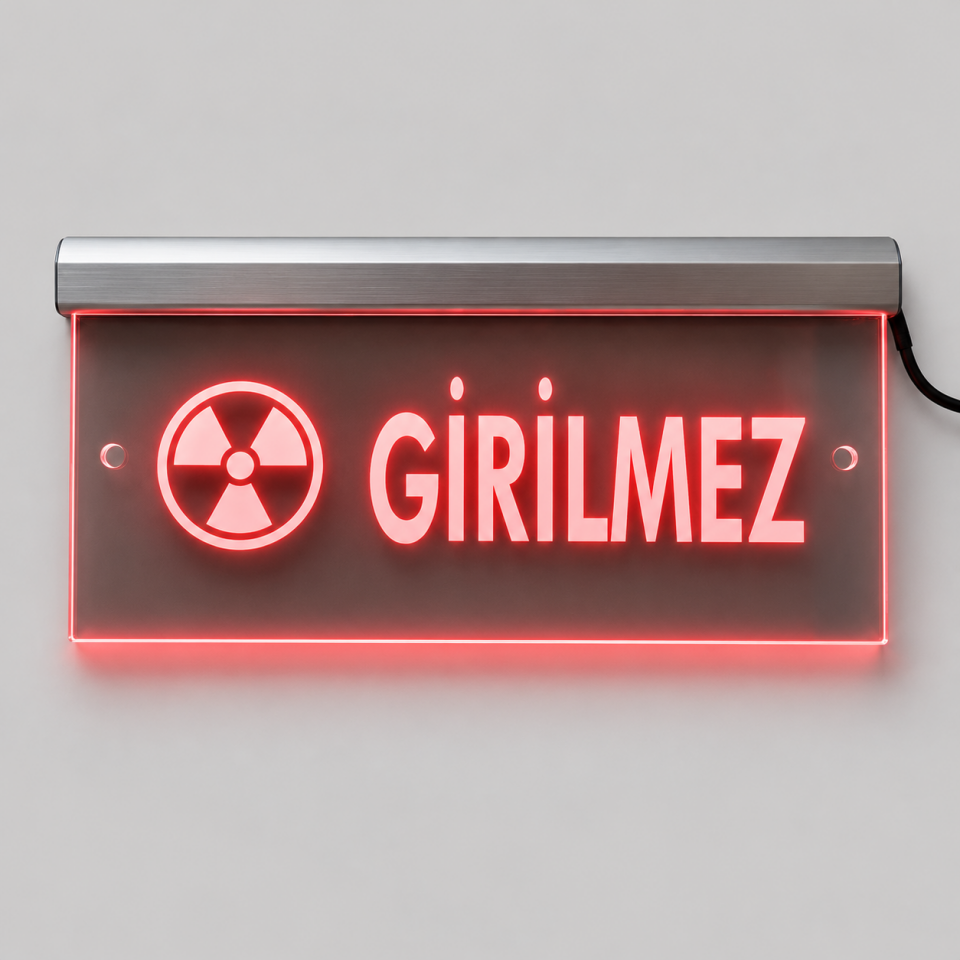 X-Ray “Girilmez” LED Uyarı Tabelası